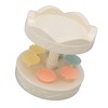 6 Trays 2 Tier Automatic Rotating Dessert Cupcake Display Table