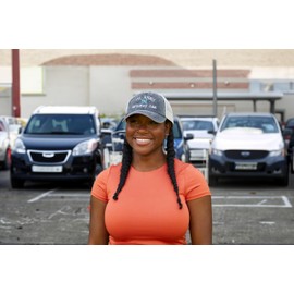 Funky Junque Cotton Mesh Hat - I'll Bring The - Getaway Car - Washed Black/Teal