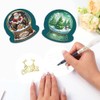 6 Pack 5D DIY Diamond Painting Xmas Snow Globe Greeting