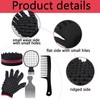 5 Piece Hair Sponge Set, Double Sided Oval Magic Twisting