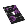 Purple Rose Flowers Single Toggle Light Switch Plates Outlet Covers