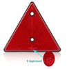 DARKGUARD Rectangular Reflectors, Screw-on, White, Square Reflector, Screw-On E9 Mark,