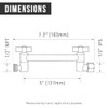 G-Promise 5.8 Inch All Metal Shower Head Extension Arm, Adjustable