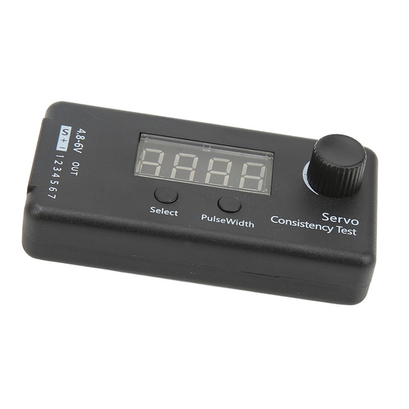 Digital Servo Tester 3 Modes High Accuracy Black Plastic Servo