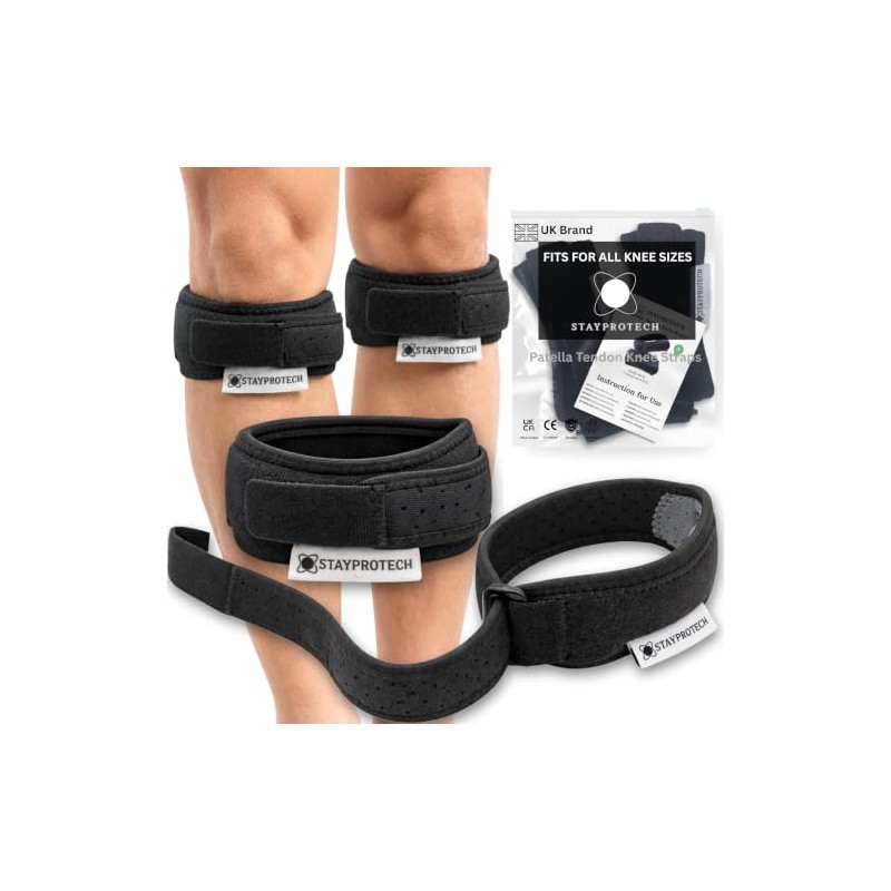 Patella Tendon Knee Strap, Adjustable Knee Support for Running