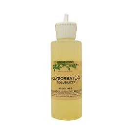 Perfume Studio Polysorbate 20 Solubilizer Cosmetic Grade Emulsifier (Tween 20) Used to Bond Oil and Water Mixtures; 4.9oz / 140g