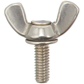 TRUSCO B350615 Stainless Steel M6X15 Forged Butterfly Bolts, Pack of 5
