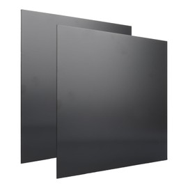 ZOFUN Pack of 2 Aluminium Metal Panels Black, 300 x 300 x 1 mm Aluminium Sheet Cut Aluminium Sheet Aluminium Sheet 1 mm Made of 5052 Aluminium, Aluminium Composite Panel Black for Industrial DIY