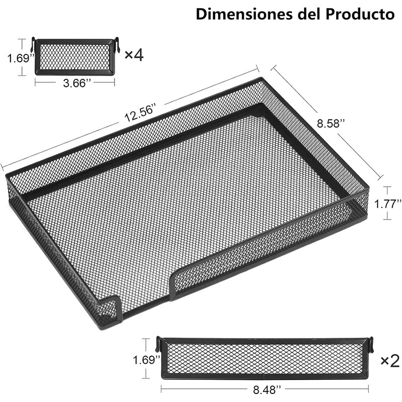 Organizador de Cajones, Organizador de Accesorios con 6 Compartimentos
