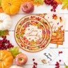 80 Pcs Thanksgiving Paper Plates and Napkins, Fall Disposable Dinnerware