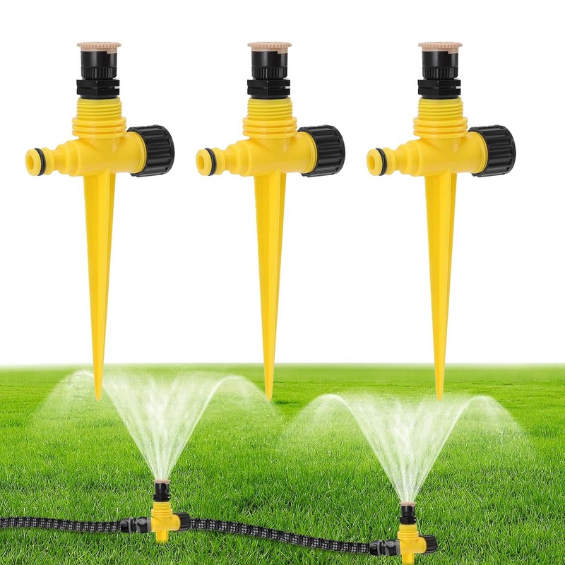 Proxima Direct 3 Pack Garden Sprinklers Lawn Sprinkler Automatic 360°