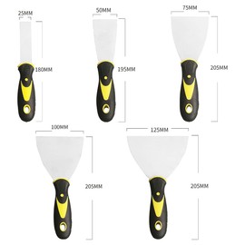 Wallpaper Paint Scrapers, 5 Pcs Paint Scraper Filling Putty Tool Set for DIY Decorating Paint Removal