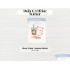 AuroraDiary Daily CATfeine Sticker | Cute Cat Pun Sticker, Coffee