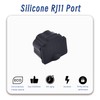 Skweawert 10 PCS RJ11 Port Anti-dust Plugs, Silicone Covers Caps