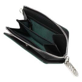 Neu Intelesse 3392 Men's Coin Purse, Coin Case, Neu Interesse Pass Case, Genuine Leather, Cowhide Leather [06] Green x Black