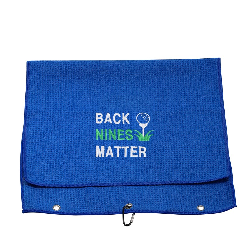 Golf Lover Gift Embroidered Golf Towel Gift Back Nines Matter