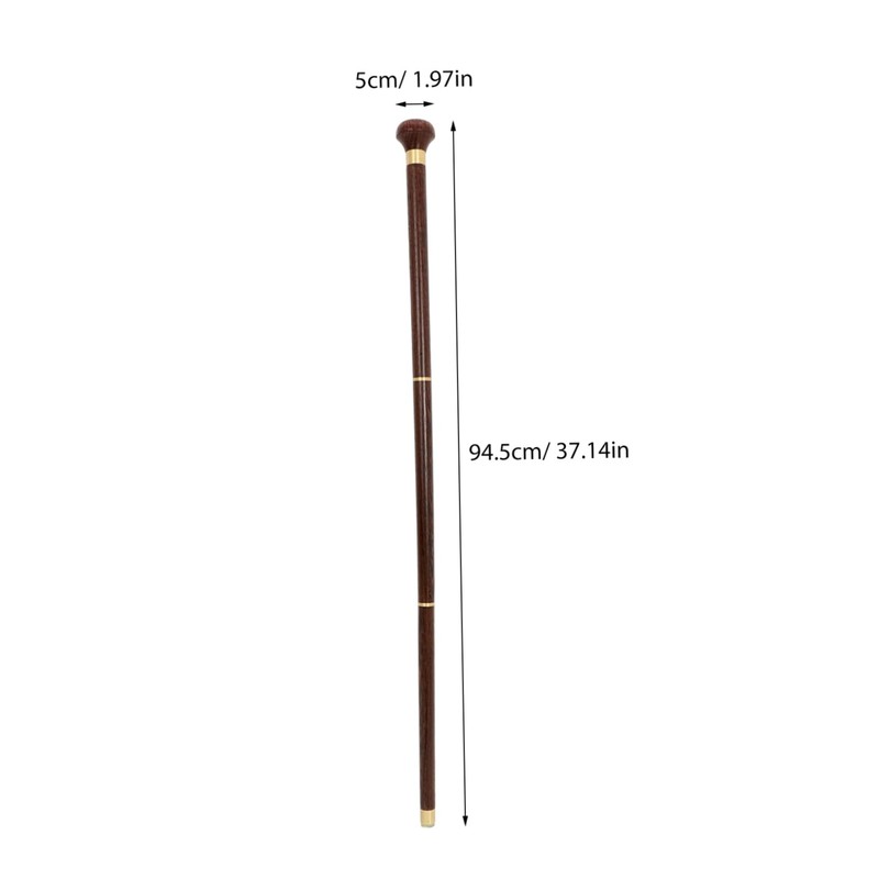TOVINANNA Wooden Walking Sticks for Men Durable Anti-Slip Handle for