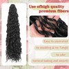 24Inch Deep Wave Twist Curly Crochet Hair Extensions 3Pack Deep