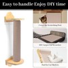 Uranshin Trimmable Cat Scratch Mat pad Self-Adhesive Cat Scratching Post