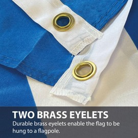 NWFlags Greece Flag 5ft x 3ft 75d Premium Polyester Suitable For Flagpoles | Strong Polyester 5x3 foot material Greek flag with Eyelets