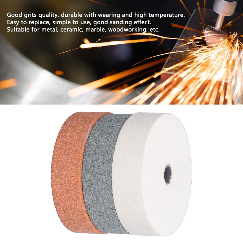 Polishing Pads, 3 Pieces Wide Use, 75mm Outer Diameter Silicon