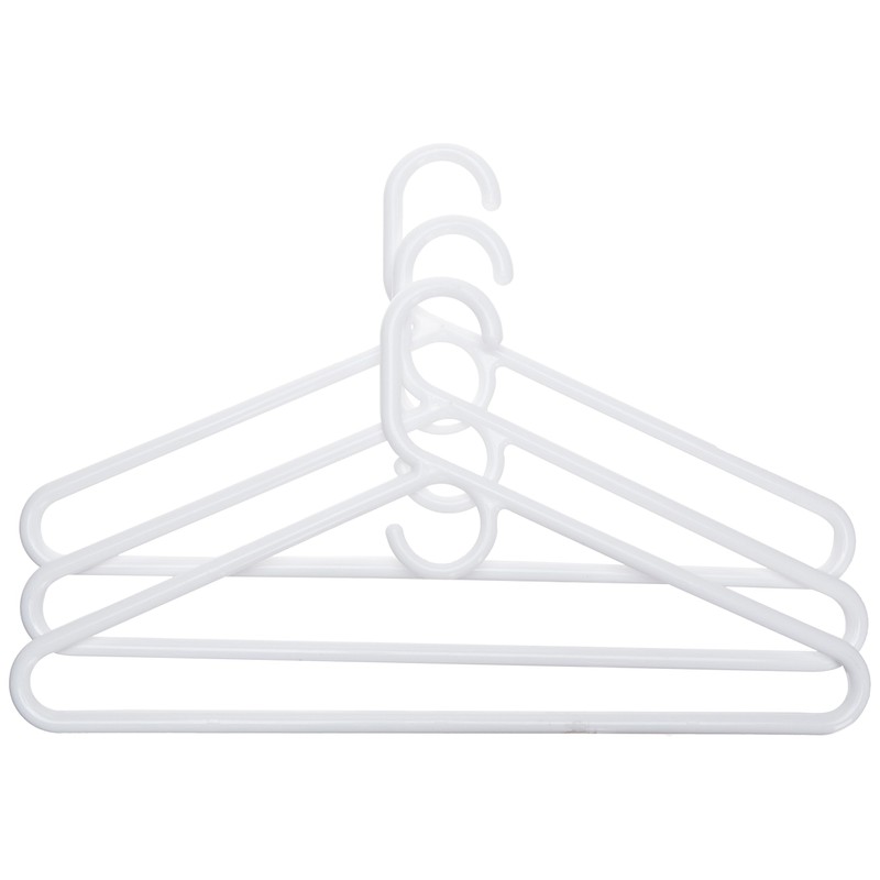 Super Heavy Weight Tubular Hanger (3 Pack), White
