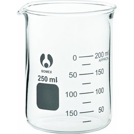 Utopia Alchemist Beaker 8.8oz / 250ml - Set of 8 - Measuring Beaker, Cocktail Tumbler, Alchemist Beakers Transparent