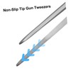OHPHCALL 2pcs Stainless Steel Fish Bone Tweezers Kitchen Tweezers for