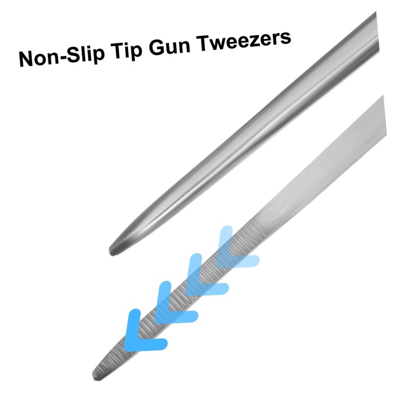 OHPHCALL 2pcs Stainless Steel Fish Bone Tweezers Kitchen Tweezers for