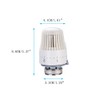 2PCS Thermostatic Radiator Valve Replacement Head Only for Heat Dissipation
