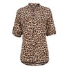 Malito 2310 Women's Slip-On Blouse, Long Sleeve Blouse with Animal