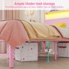 Weehom Twin Bed Frames with Headboard Shelf Storage, Wood Twin