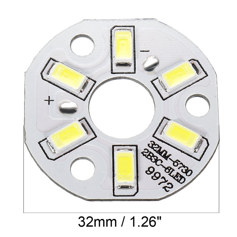 uxcell LED Chip Bulb 300mA 3W 6 LEDs 5730 Surface