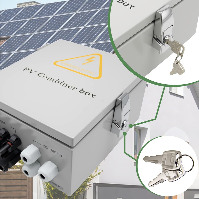 4 String Solar Combiner Box, IP65 Waterproof PV Combiner Break