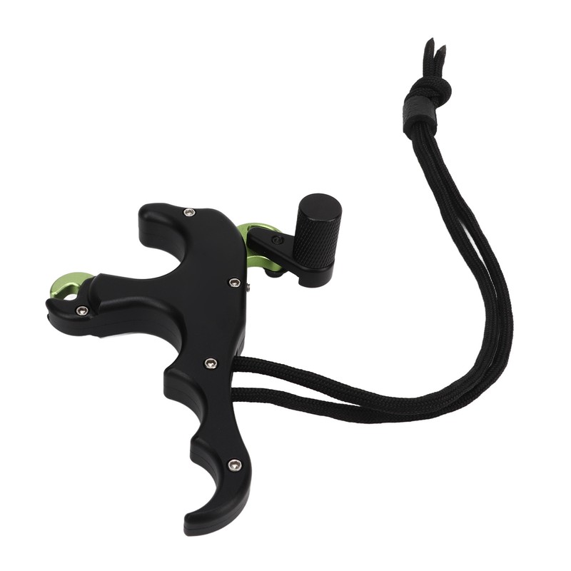 4 Finger Archery Release Aid Grip Adjustable Aluminum Alloy Compound