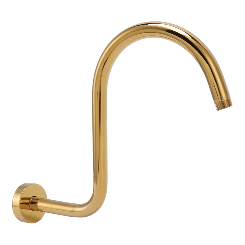 Stainless Steel S Shaped Raised Shower Arm and Flange NPT
