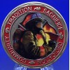 * St Florian Patron of Firefighter Challenge Coin with Fireman