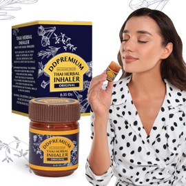 DDPremium Thai Herbal Inhaler with Menthol & Essential Oil - Natural Thai Inhaler for Enhanced Breathing, Promotes Clearer Nasal Passages - Yadom Original Pack of 1