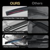 DOG TAIL Windshield Wiper Blades for My Car 24"+18" with
