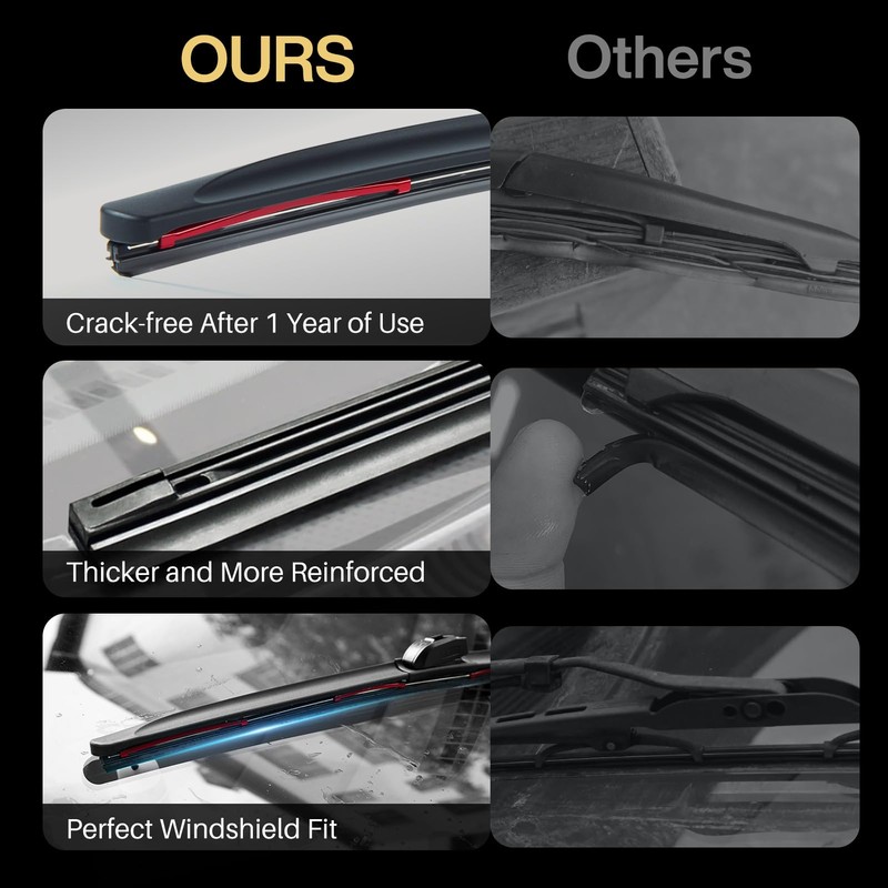 DOG TAIL Windshield Wiper Blades for My Car 24"+18" with