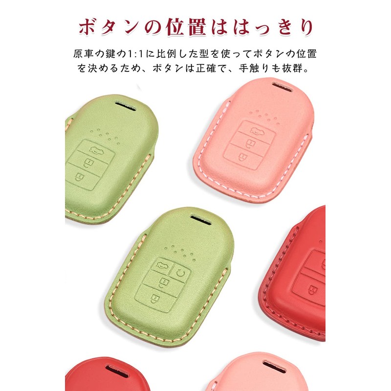 LETINGFAR Smart Key Case Key Cover Key Holder Genuine Leather