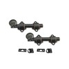 QCAA Solid Brass Dutch Door Bolt, 4", Classic Bronzed, 2
