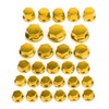 MAD HORNETS 30pcs Motorcycle Gold Plastic Hexagon Socket Screw Covers