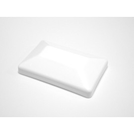 JSP Manufacturing White 4x6 Fence Post Caps(3-5/8"x 5-5/8") Multipack Made in USA Wholesale Bulk Pricing Fits Treated Posts 4 x 6 Nominal Fence Post Caps White (2)