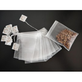 Insiswiner 50 Pcs Empty Tea Bags for Loose Leaf Tea, Coffee, & Spices With Drawstring Mesh Tea Infuser 2.36x2.75inch