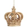 Gisela Graham Gold Resin Crown Hanging Tree Decoration