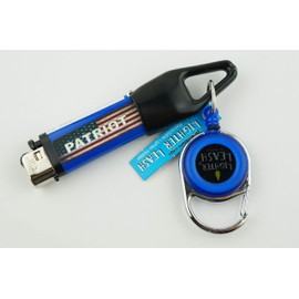 Bundle 2 Items - Lighter Leash Premium Clip and Patriot Lighter with Opener