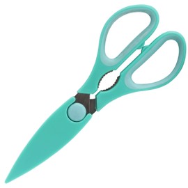 Macross MCK-114 Kitchen Scissors, Stainless Steel, Washable, Dishwasher Safe, Cap with Magnet
