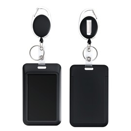 Mayski 2 Pack Badge Holder Retractable Clip ID Card Holder with Badge Reel