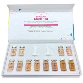 N-brand 12 Piezas/Juego de 8 ml Que Forma BB Cream Glow Ampoule Serum Starter Set El Tono Mixto Puede iluminar el Tono de la Piel y la Base Transparente.